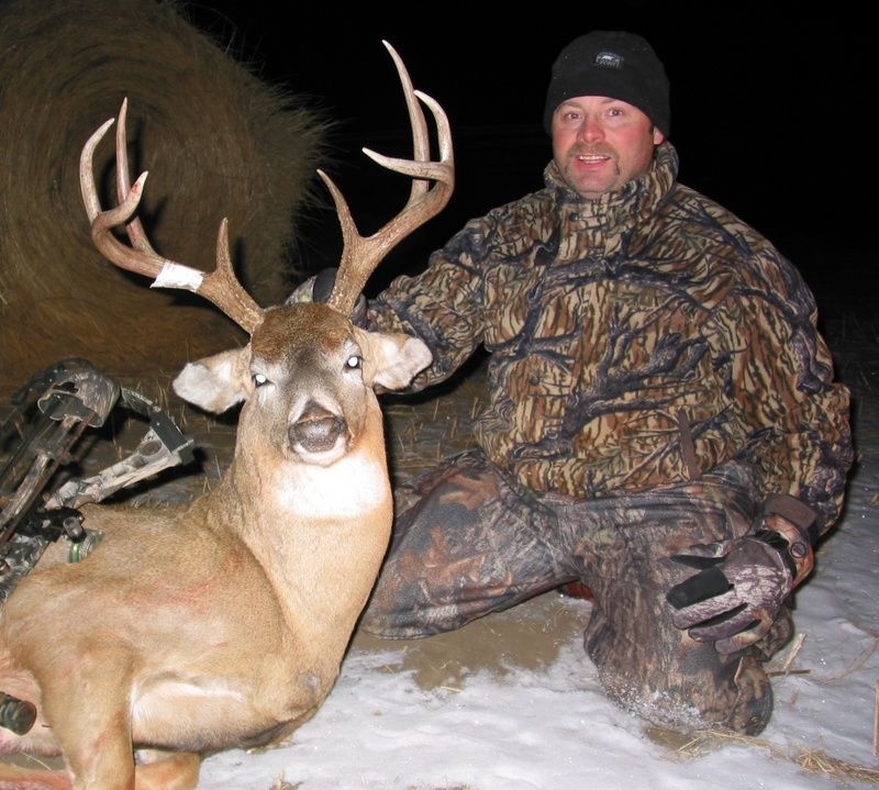 cold hunt, he was wounded and limping when he went past so I put him out of his misery before the coyotes did.