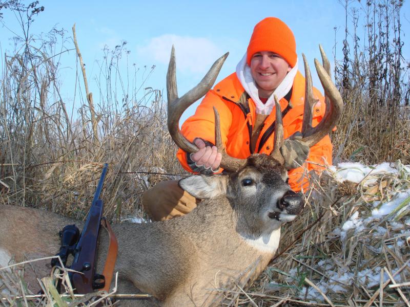 Cousin Matt Haas's 155" Wisconsin 8 point again