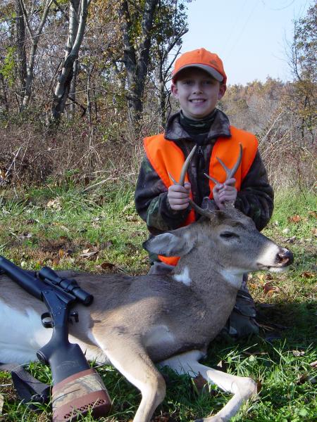 Evan's 1st Deer Nov. 1, 2008