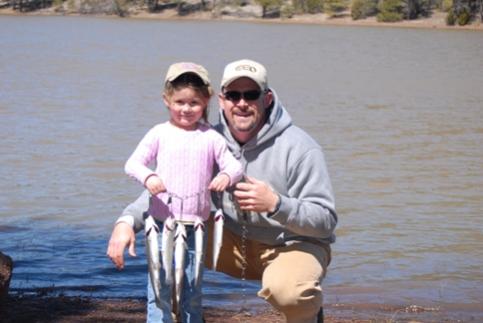 Great day of fishing during Spring Break.  She caught them all!