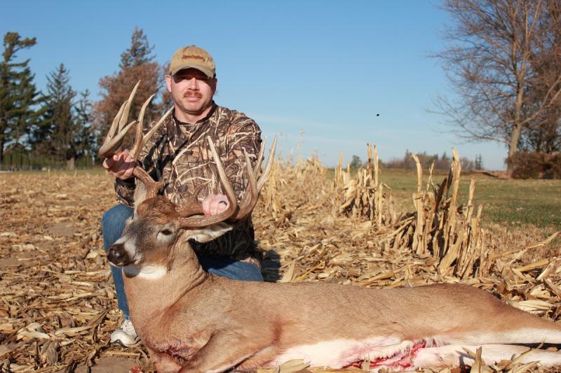 Gross scored 175 with 2 tines broken. This one has a third main beam that is 18 inches long.