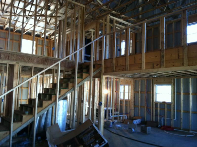 Kitchen and pantry under stairs