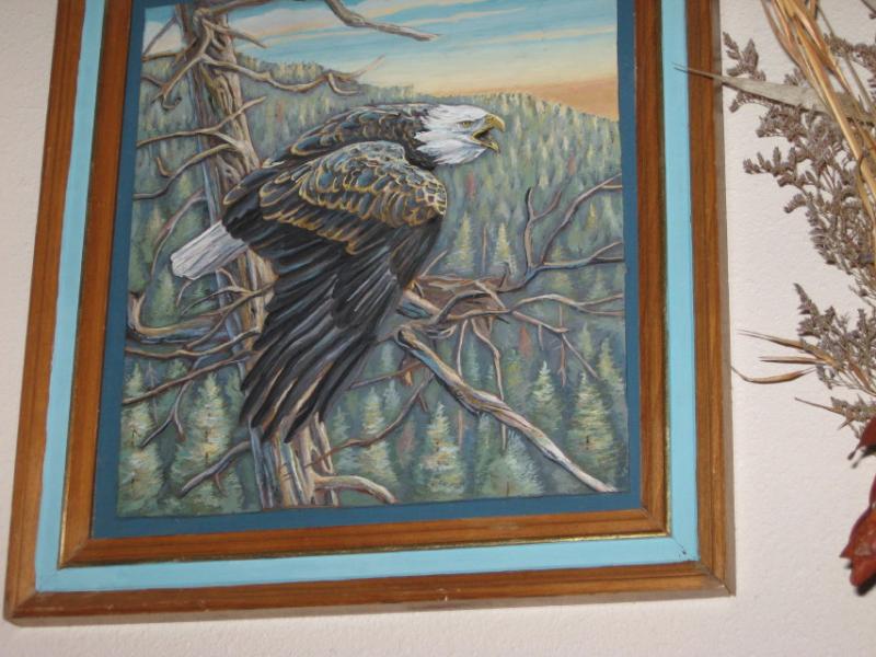 Leather Painting - Eagle