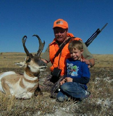 little guy and I goat hunting