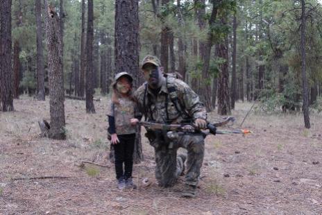 My best hunting buddy!  We decided my 5 year old daughter was ready to hike through the woods with me on a short deer hunt.  She insisted on being spr