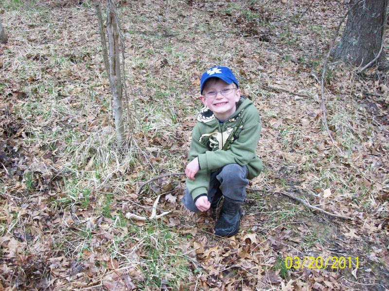 My boy with his first