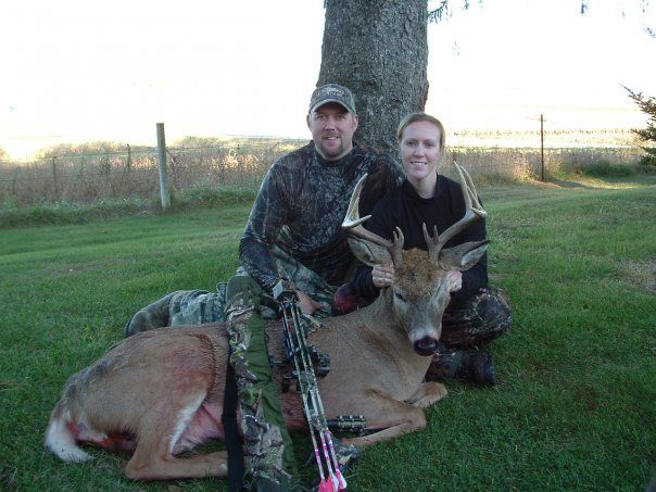 My wife's first archery buck.