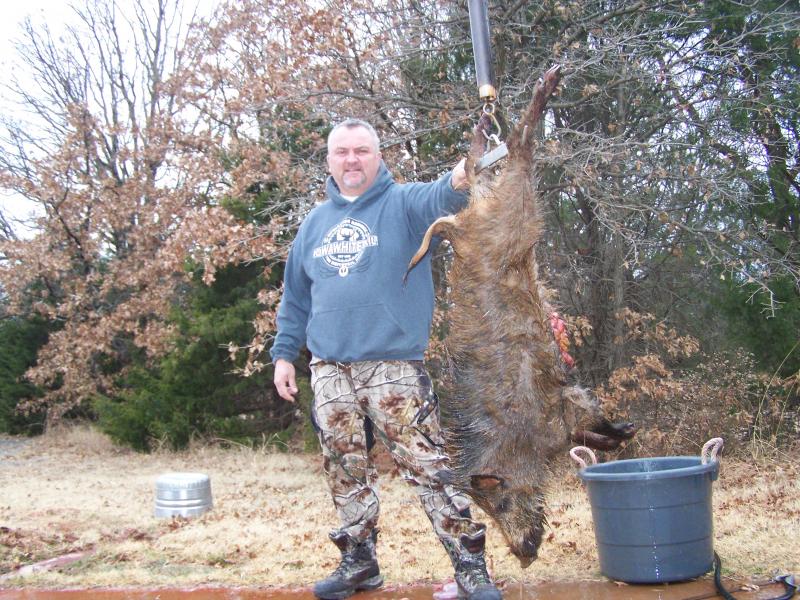 Scott and his hog