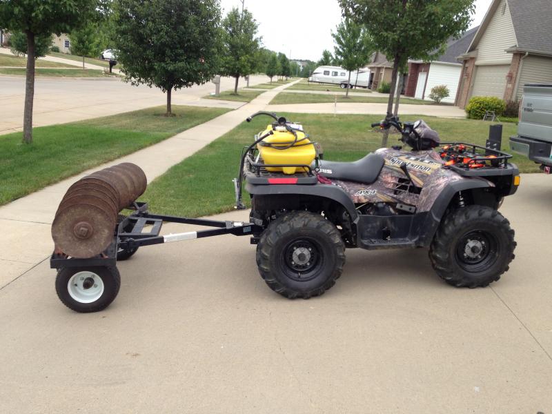 Side View with 4 Wheeler