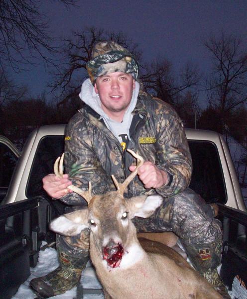 Young Iowa shotgun buck.
